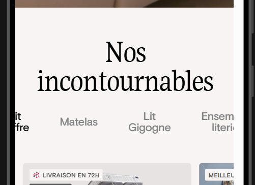Outils de développement Chrome : la liste ul des collections mises en avant dépasse la largeur de l'écran